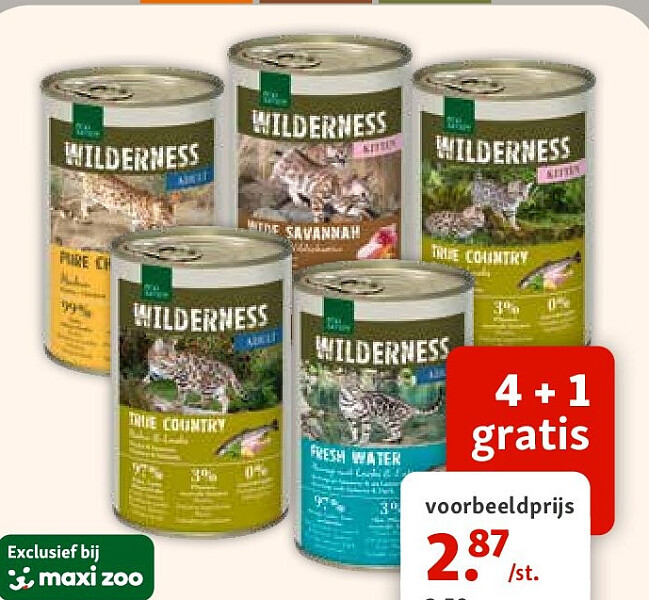 Wilderness natvoer kat 400 g