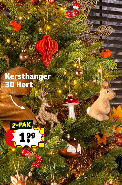 Kersthanger 3D Hert