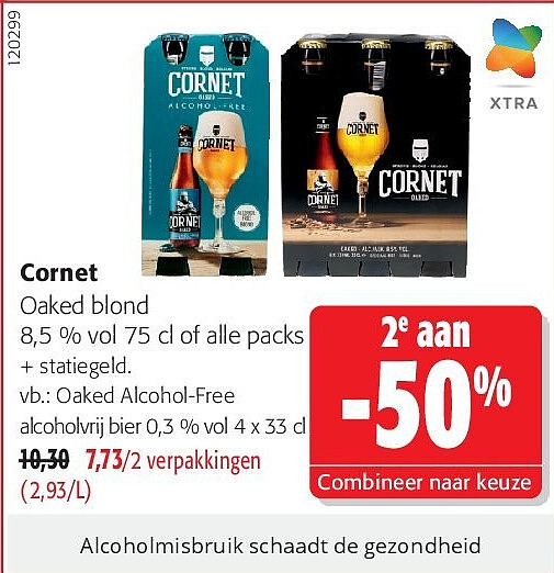 Cornet Oaked Alcohol-Free alcoholvrij bier 0,3 % vol 4 x 33 cl