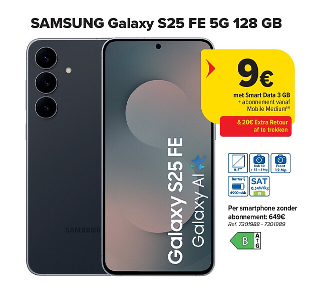 SAMSUNG Galaxy S25 FE 5G 128 GB