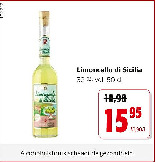 Limoncello di Sicilia 32 % vol 50 cl