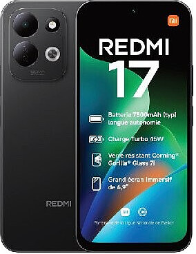Xiaomi Redmi 17 4G 128Go noir