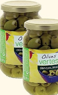 Olives vertes dénoyautées Auchan 160 g