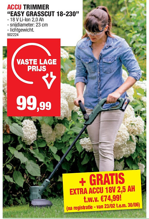 ACCU TRIMMER “EASY GRASSCUT 18-230”