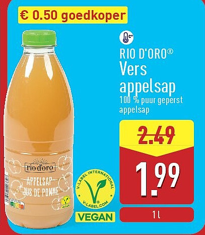 Vers appelsap