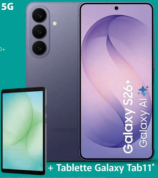 Samsung Galaxy S26+ 5G 256 GB + tablette Galaxy Tab11