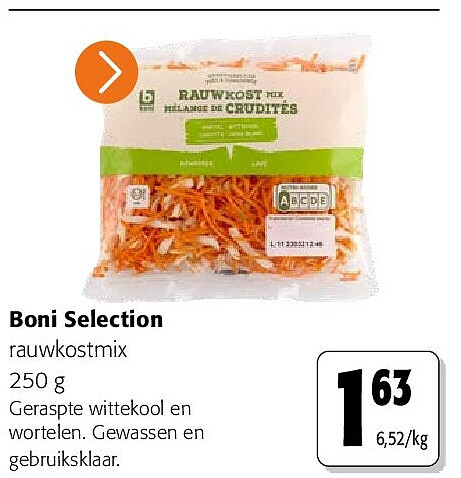 Boni Selection rauwkostmix 250 g