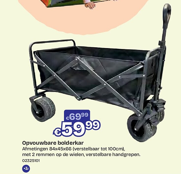 Opvouwbare bolderkar