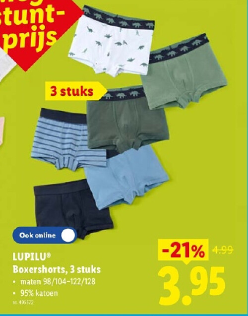 Boxershorts, 3 stuks