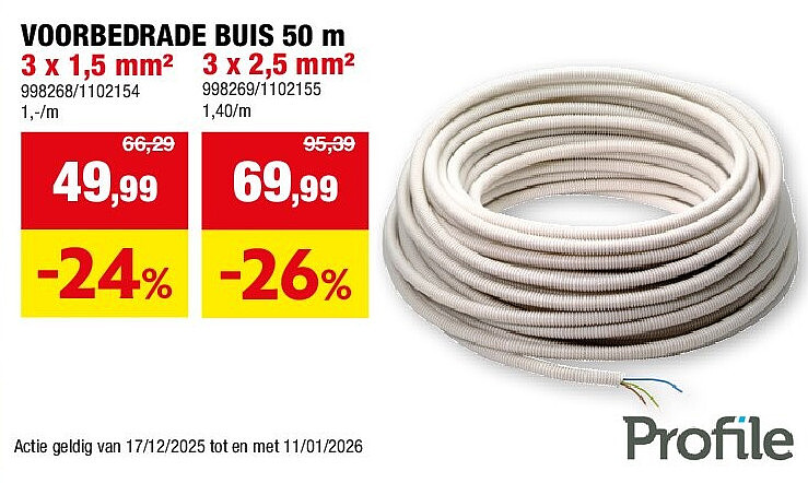 VOORBEDRADE BUIS 50 m