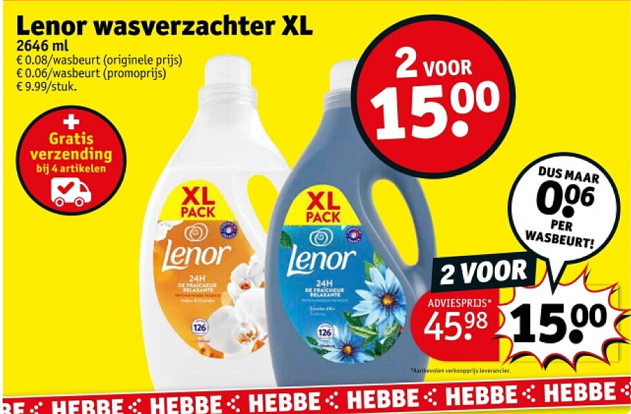 Lenor wasverzachter XL