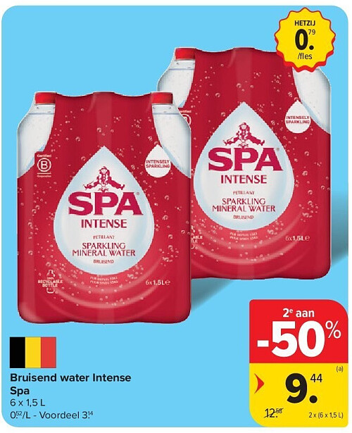 Bruisend water Intense Spa