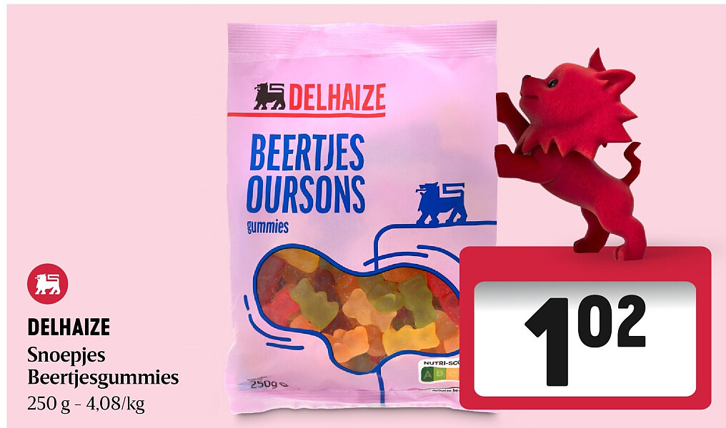 DELHAIZE Snoepjes Beertjesgummies
