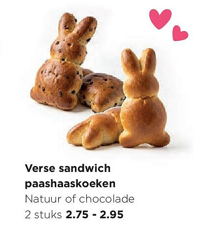 Verse sandwich paashaaskoeken