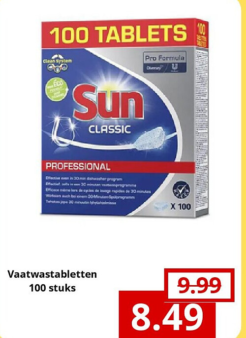 Vaatwastabletten 100 stuks