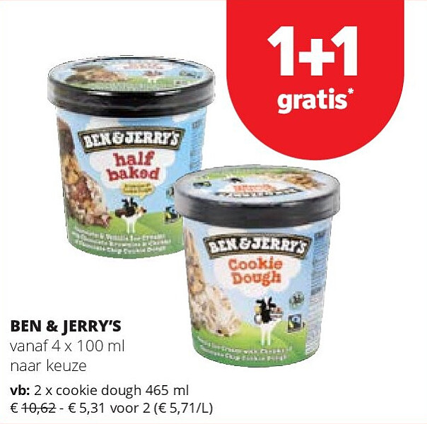 BEN & JERRY’S cookie dough 465 ml