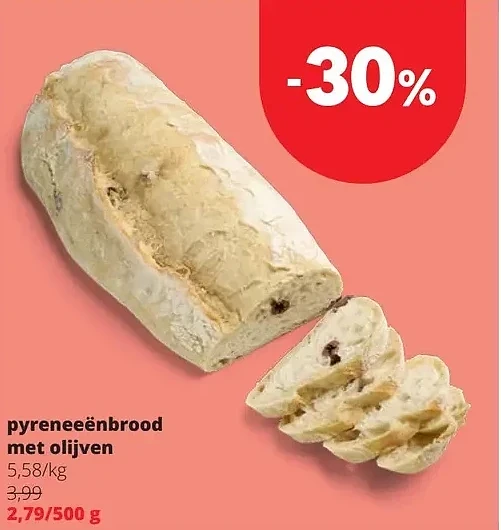 pyreneeënbrood met olijven