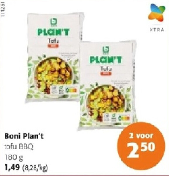Boni Plan't tofu BBQ 180 g