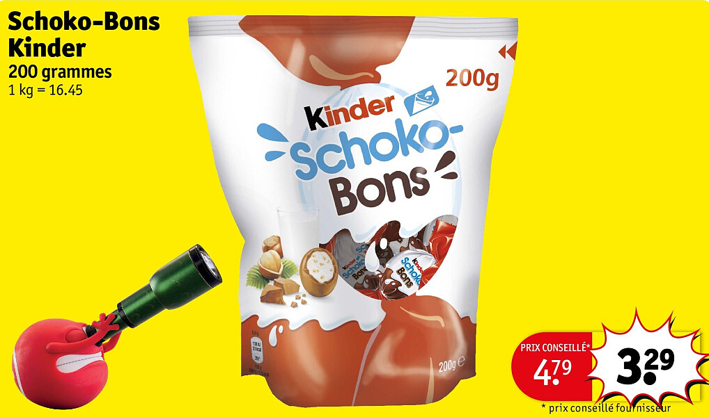 Schoko-Bons Kinder 200 grammes