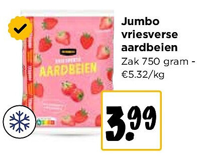 Jumbo vriesverse aardbeien