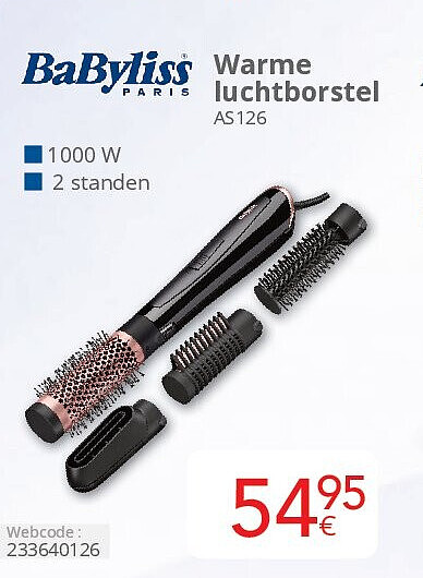 Warme luchtborstel AS126
