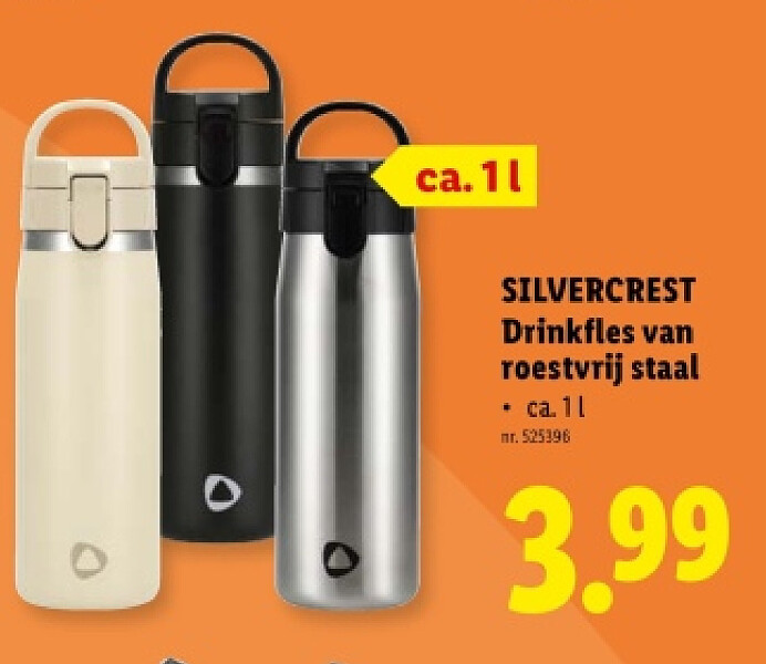 Drinkfles van roestvrij staal