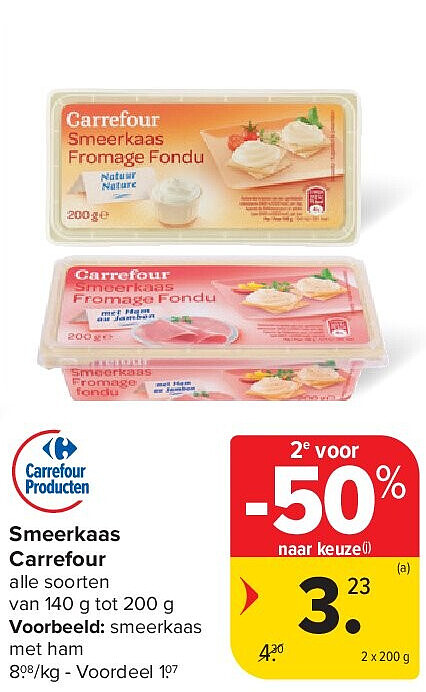 Smeerkaas Carrefour