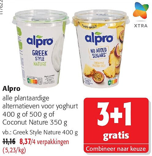 Alpro alle plantaardige alternatieven voor yoghurt 400 g