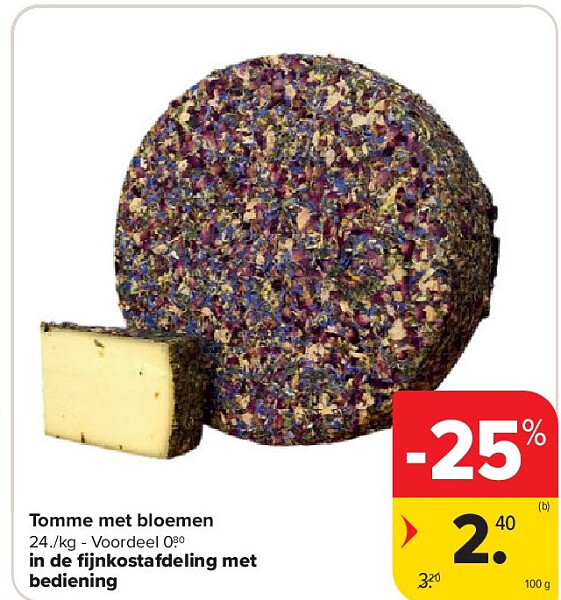Tomme met bloemen