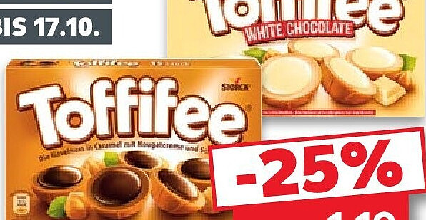 Toffifee Haselnuss in Karamel