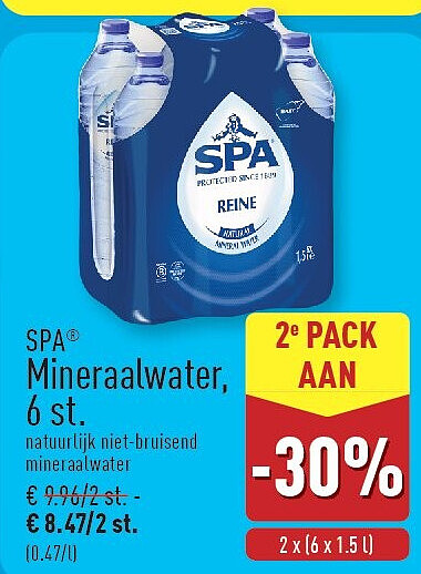 Mineraalwater, 6st.