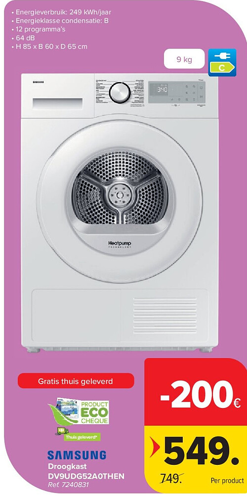 Droogkast DV9UDG52A0THEN