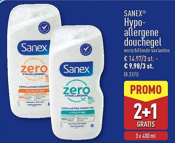 Hypo allergene douchegel