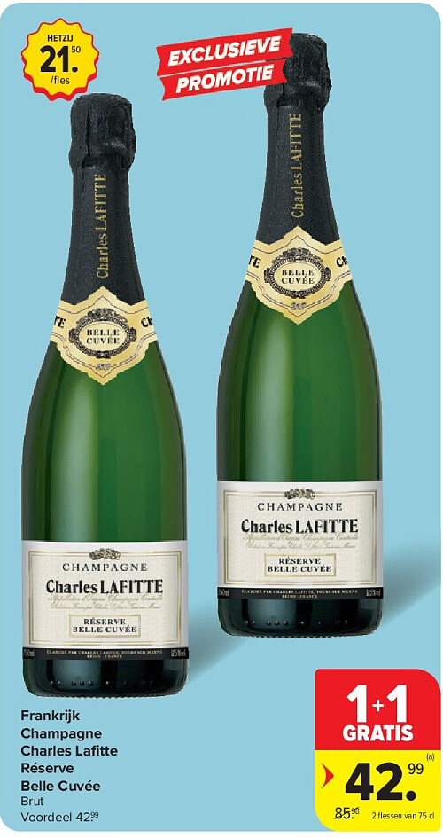 Frankrijk Champagne Charles Lafi tte Réserve Belle Cuvée