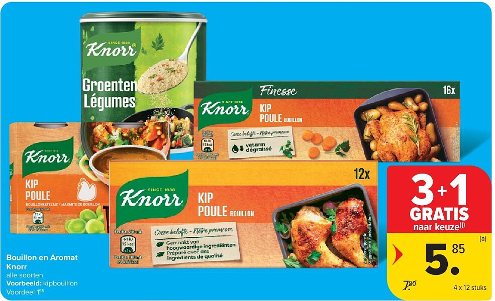 Bouillon en Aromat Knorr