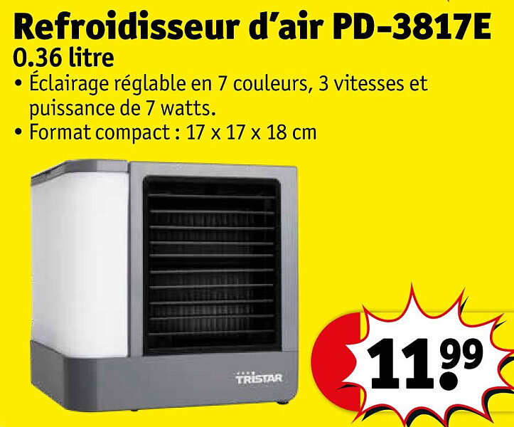 Refroidisseur d’air PD-3817E 0.36 litre
