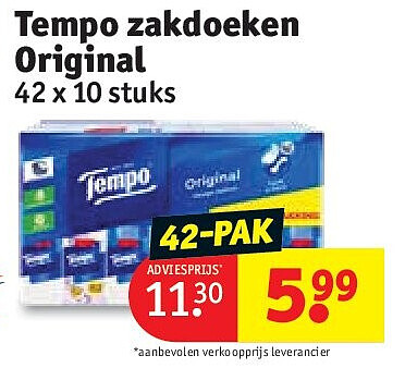 Tempo zakdoeken Original