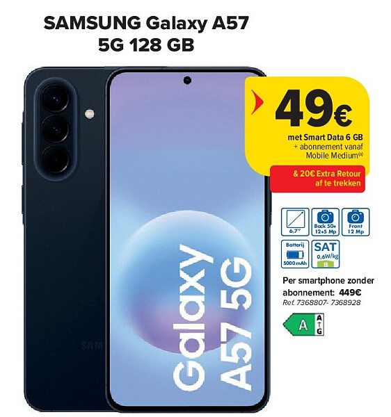 SAMSUNG Galaxy A57 5G 128 GB