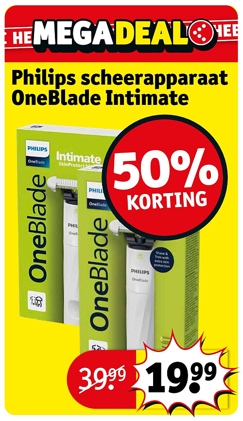 Philips scheerapparaat OneBlade Intimate