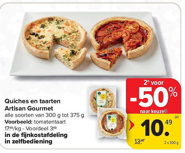 Quiches en taarten Artisan Gourmet