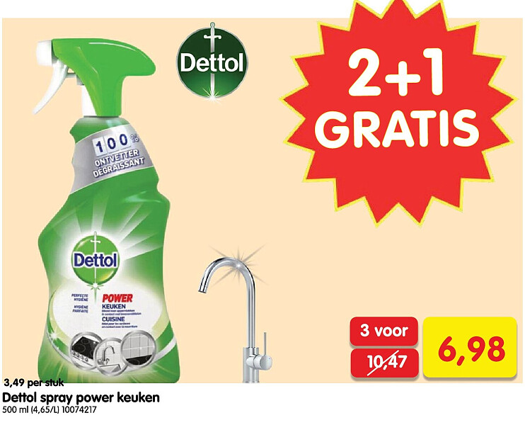 Dettol spray power keuke