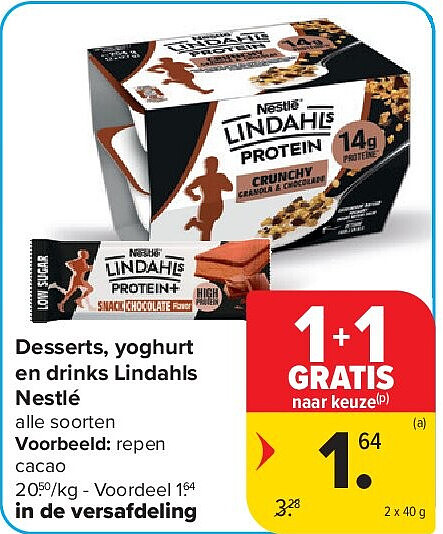 Desserts, yoghurt en drinks Lindahls Nestlé