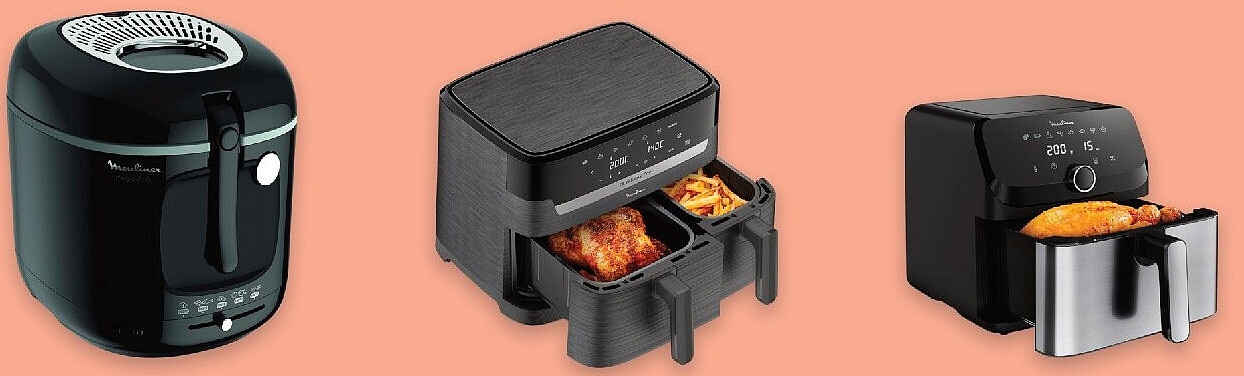 Sélection de friteuses Moulinex, SEB et Tefal