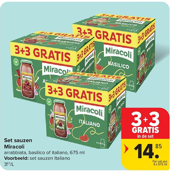 Set sauzen Miracoli