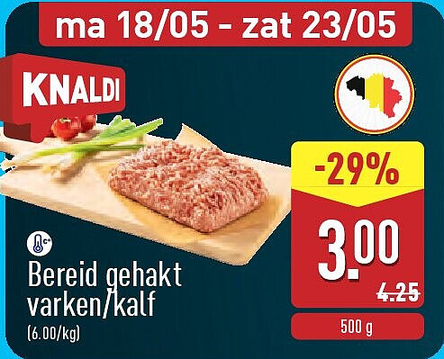 Bereid gehakt varken/kalf
