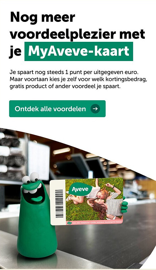 Nog meer voordeelplezier met je MyAveve-kaart