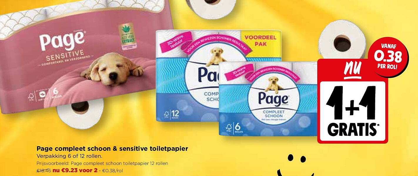 Page compleet schoon & sensitive toiletpapier