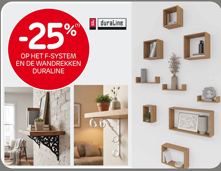 Duraline F-systeem en wandrekken