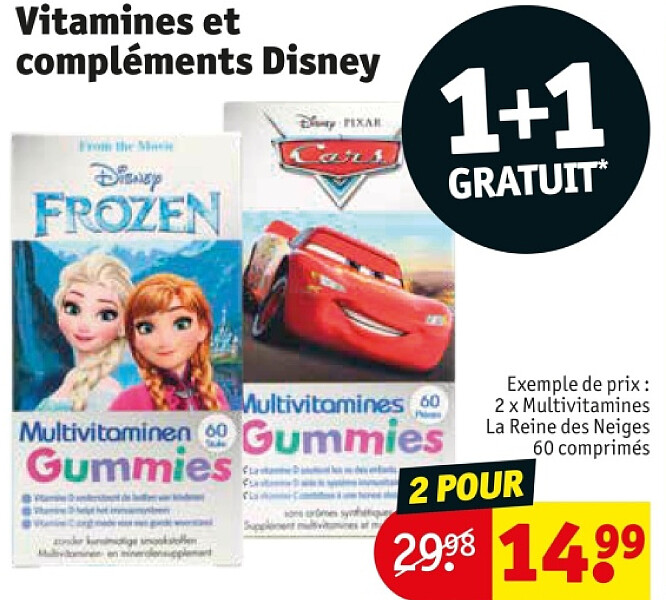 Vitamines et compléments Disney 2 POUR