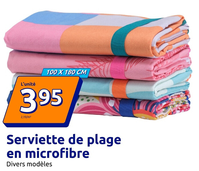 Serviette de plage en microfibre